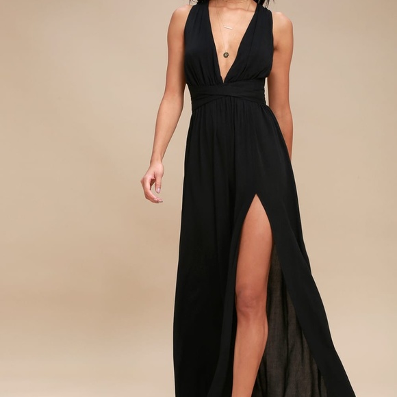 lulus halter maxi dress